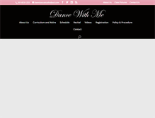 Tablet Screenshot of dancewithmebayonne.com